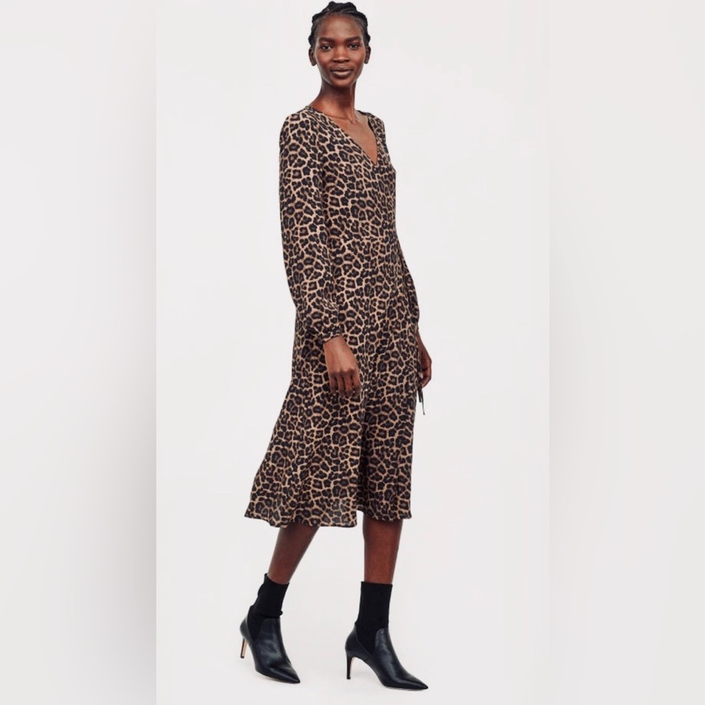 H&M wrap leopard dress NWT